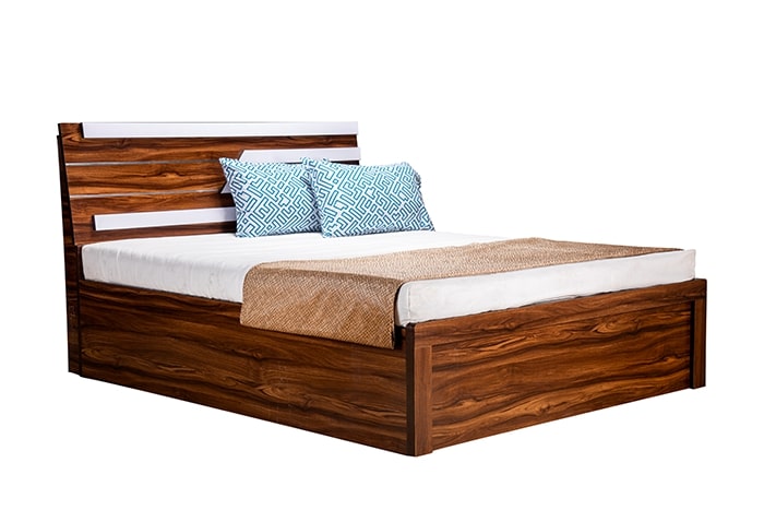 TR Alum Stripes Queen Bed (Storage)